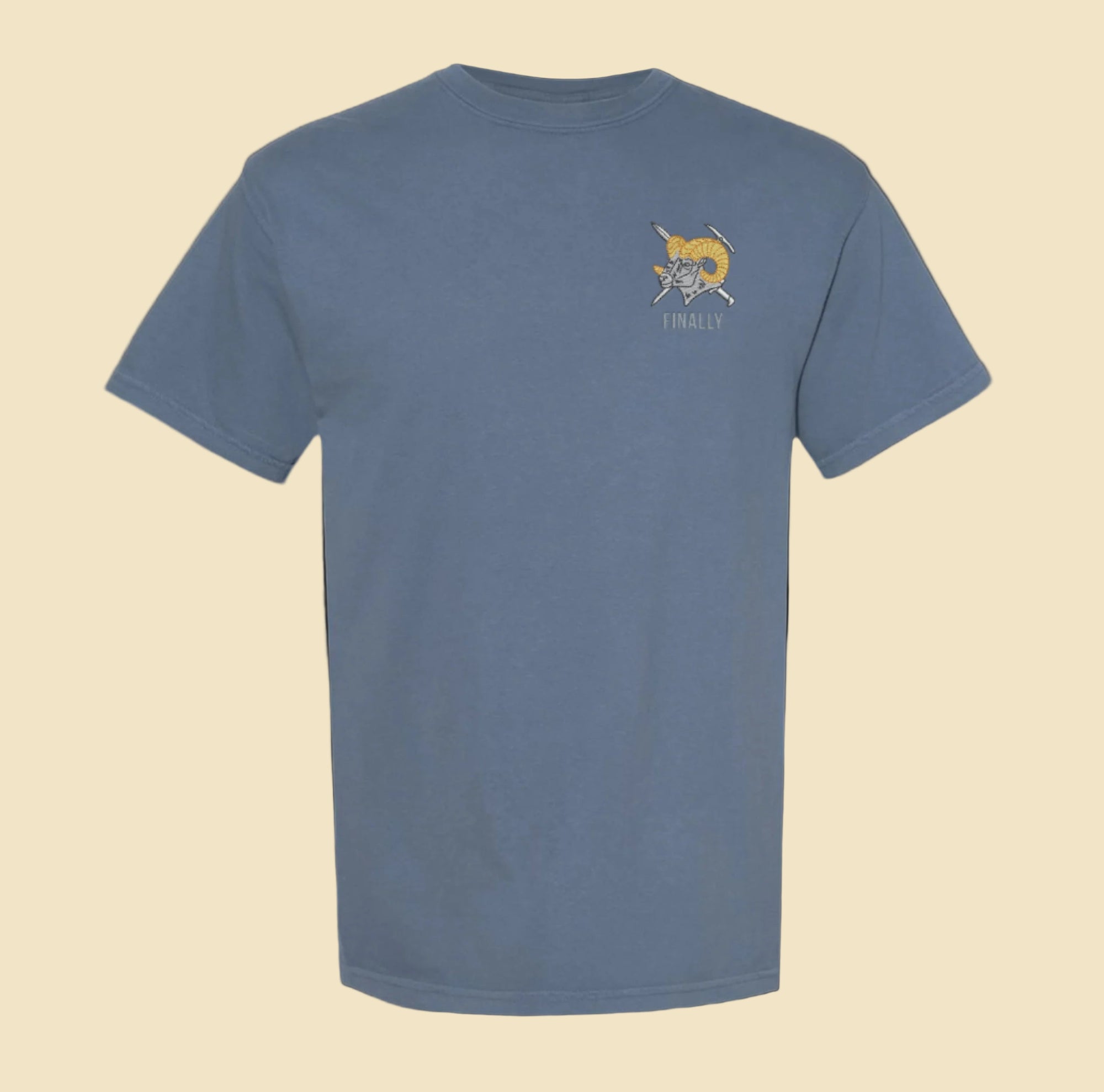 Mountaineering Badge (Finally) - Embroidered Heavyweight Tee