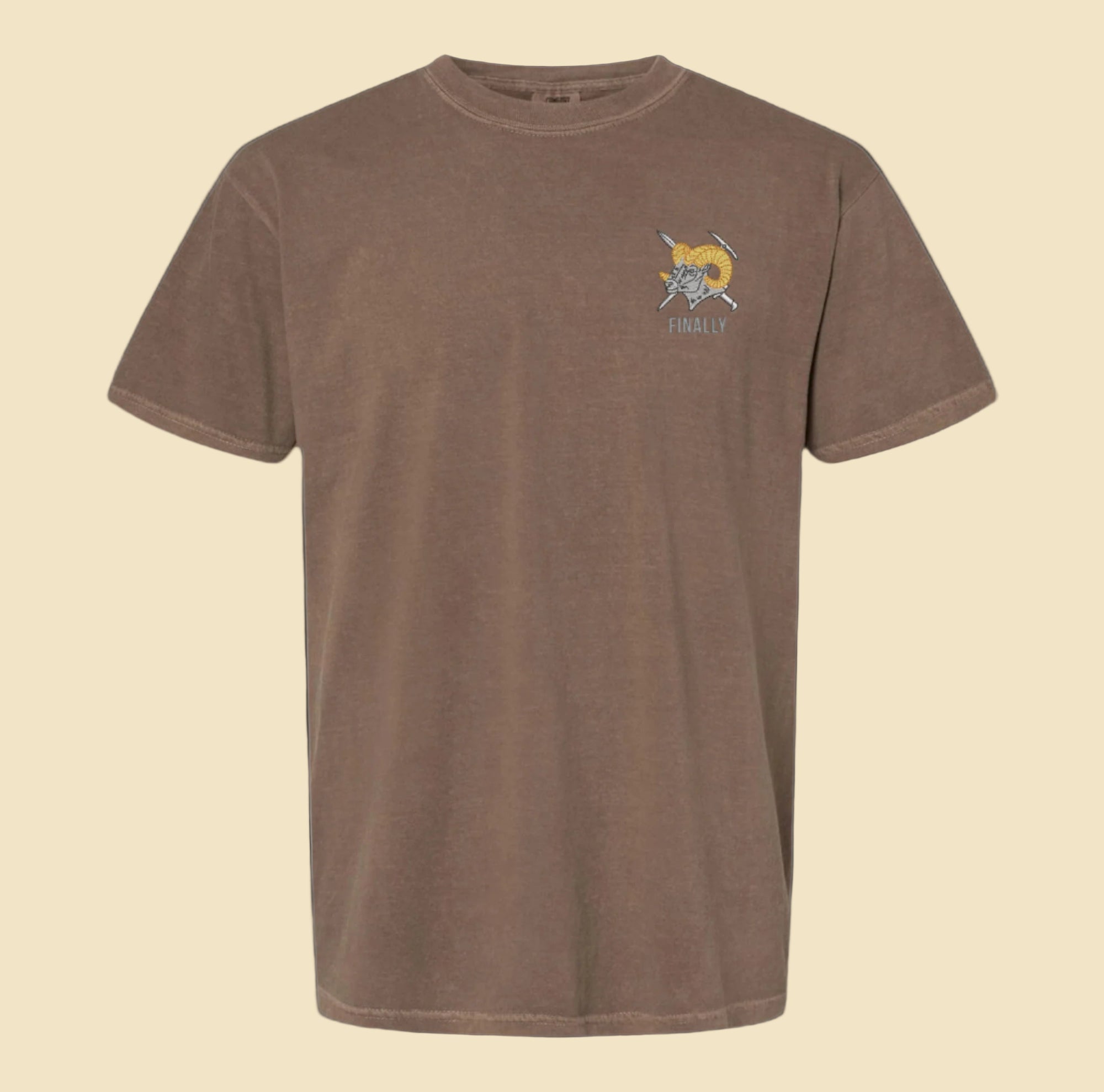 Mountaineering Badge (Finally) - Embroidered Heavyweight Tee