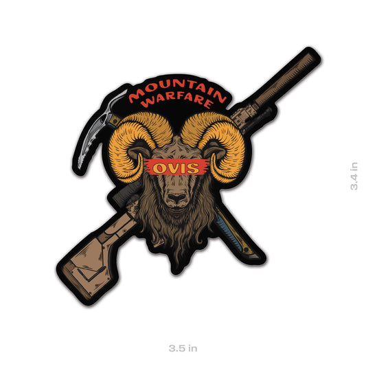 OVIS Ram Rifle Sticker