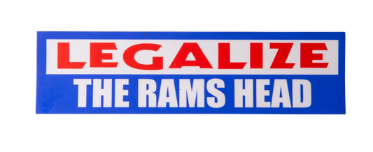 LEGALIZE THE RAMS HEAD - Bumper Sticker